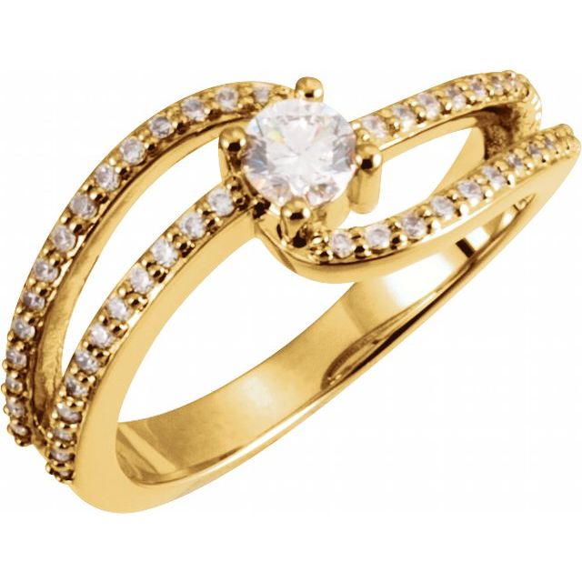 Accented Bypass Ring