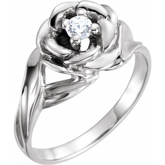 Accented Floral Ring