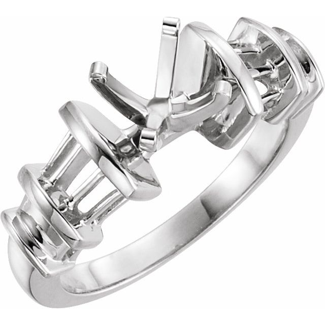 Baguette Accented Engagement Ring, Band or Shank