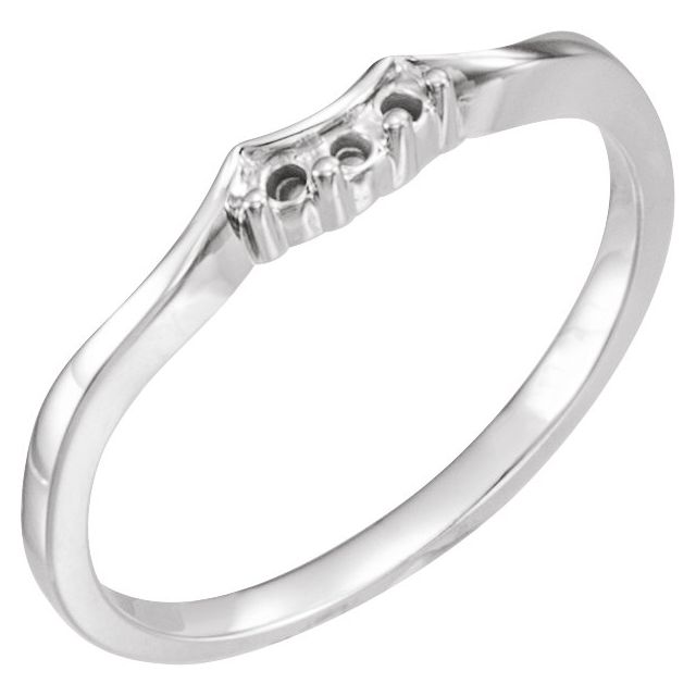 Accented Engagement Ring, or Band