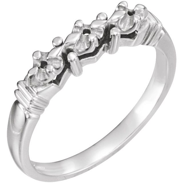 Accented Vintage-Inspired Engagement Ring or Band