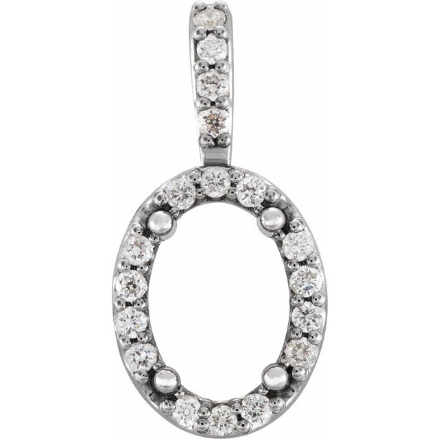 Oval 4-Prong Halo-Style Pendant
