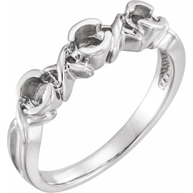 Three-Stone Anniversary Band