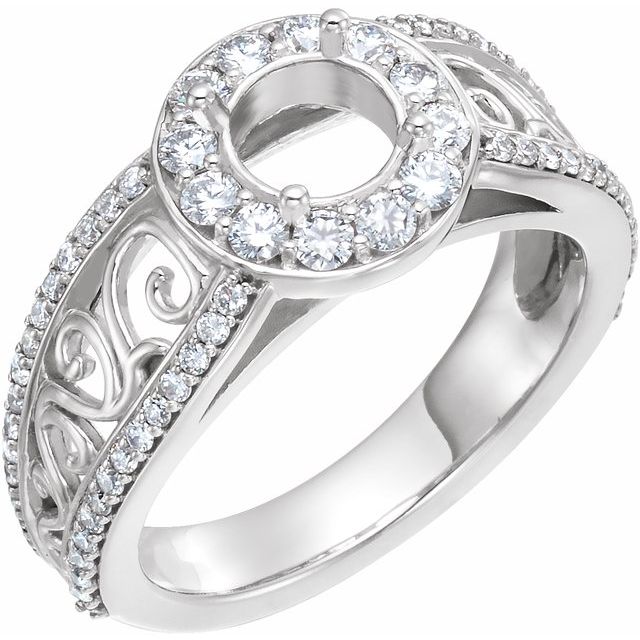 Halo-Style Engagement Ring or Band