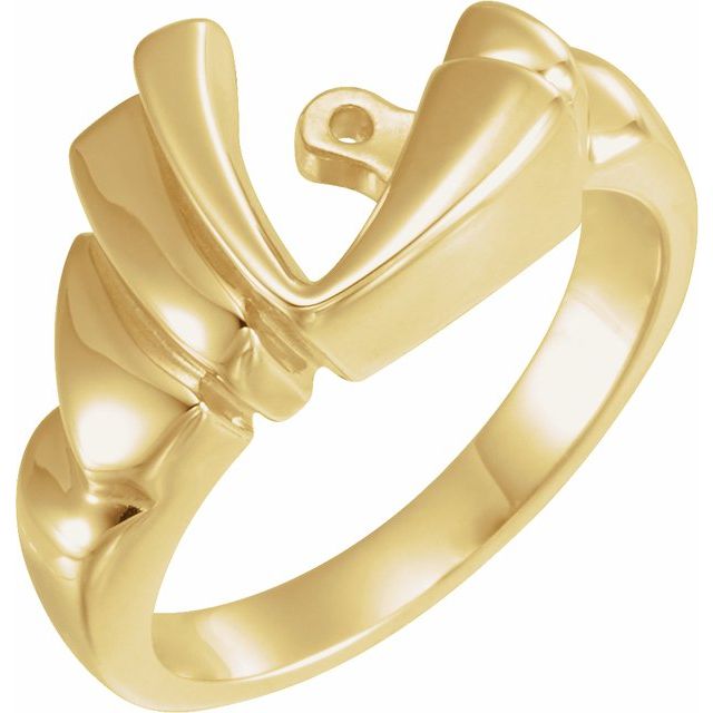 Freeform Solitaire Ring