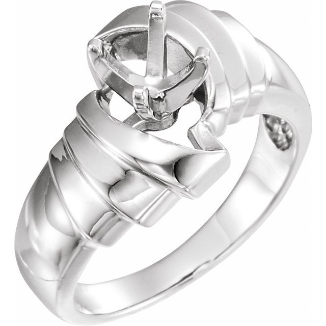 Solitaire Freeform Engagement Ring