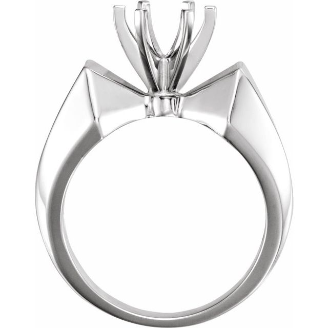 Solitaire Bow Design Engagement Ring - Image 2