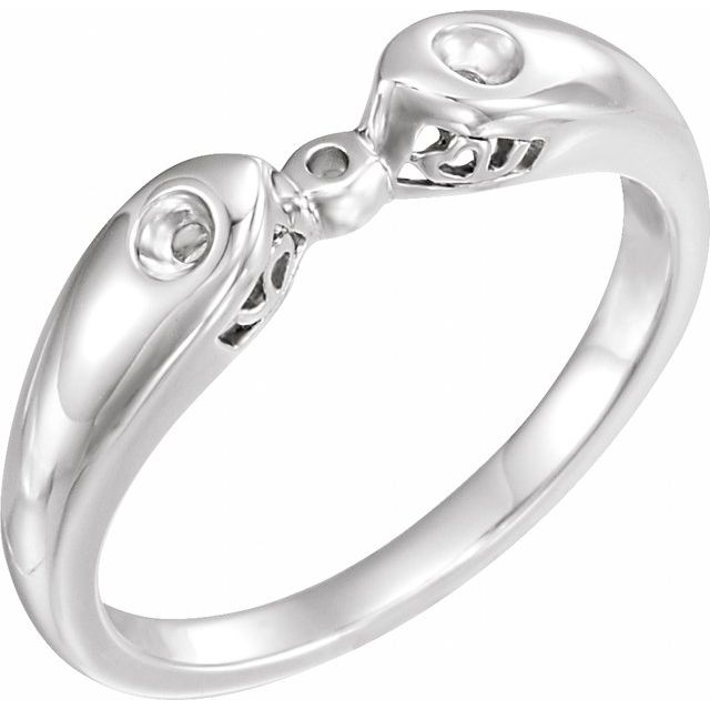 Gypsy-Set Accented Engagement Ring or Band