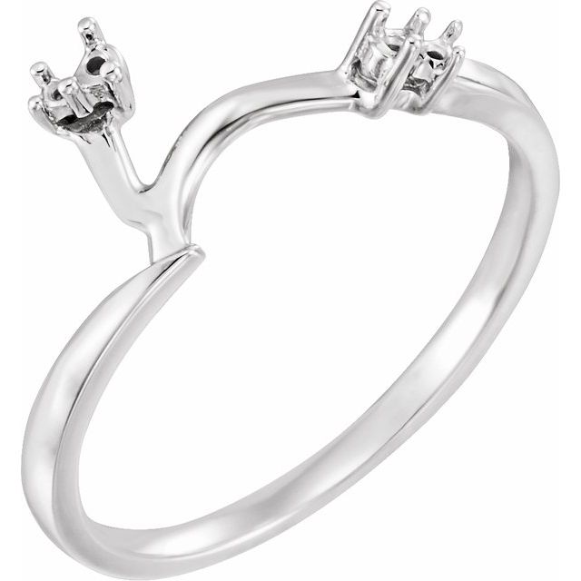 Accented Bypass Engagement Ring or Band