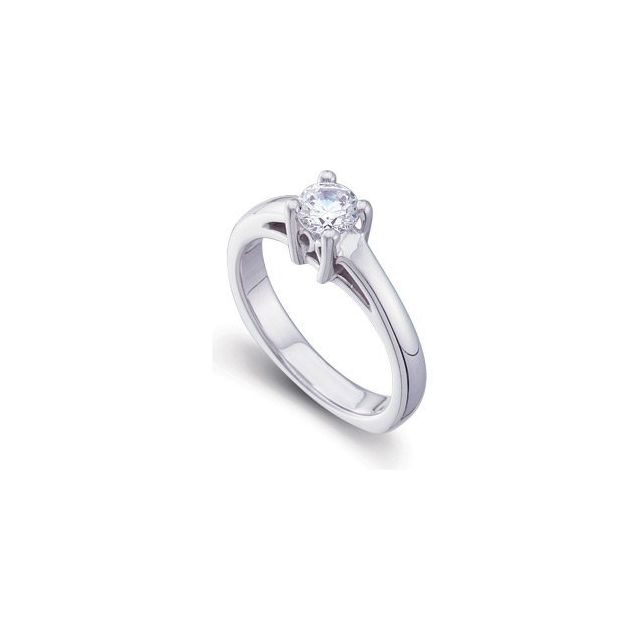 Euro Shank Solitaire Engagement Ring