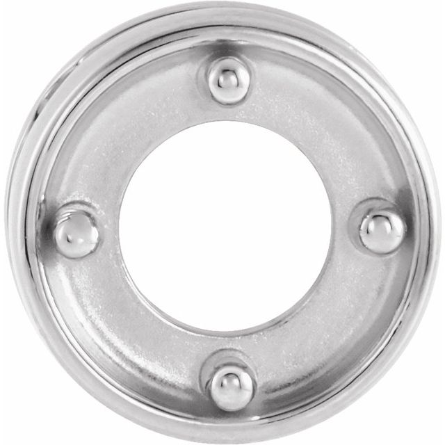 Round 4-Prong Slide Pendant