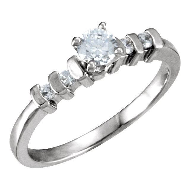 Accented Engagement Ring or Band