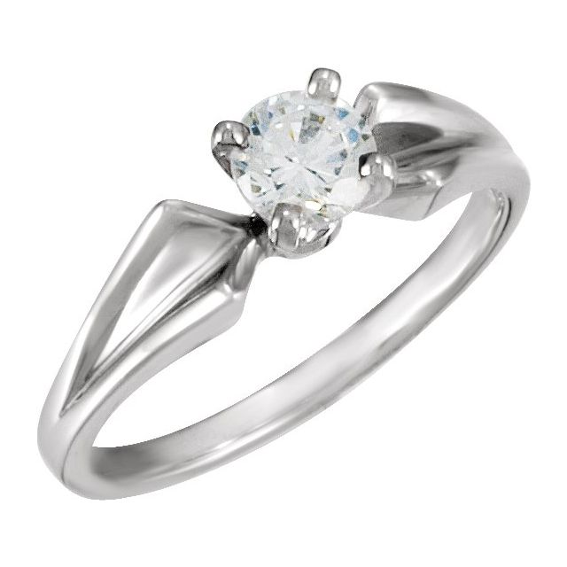 Solitaire Engagement Ring or Band