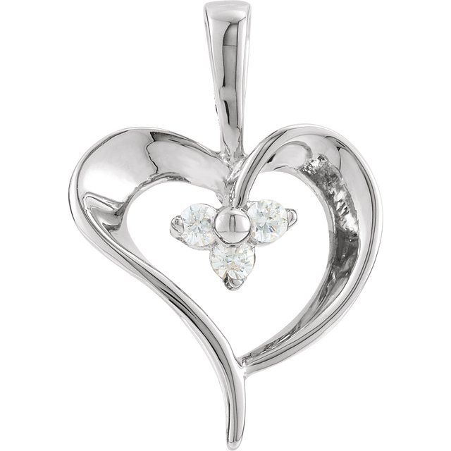 Accented Heart Pendant