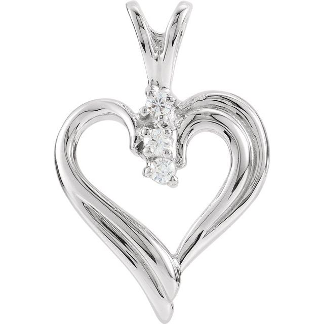 Accented Heart Pendant