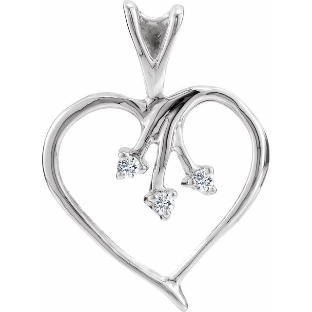 Accented Heart Pendant