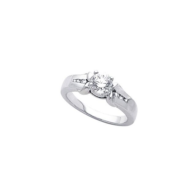 Accented Engagement Ring