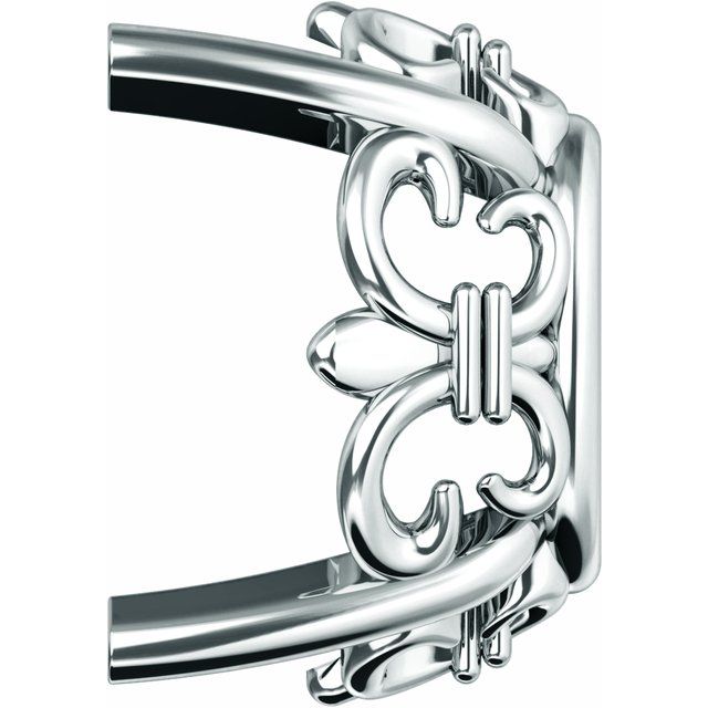 4-Prong Fleur-de-lis Earring Setting