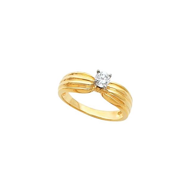 Solitaire Engagement Ring or Band