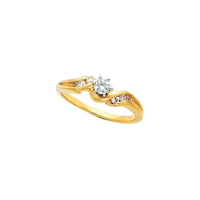 Accented Engagement Ring or Band