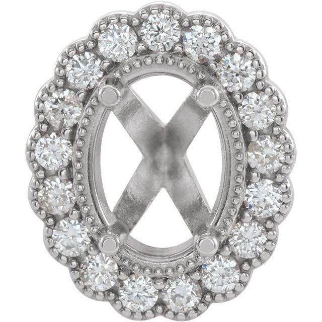 4-Prong Halo-Style Peg Setting