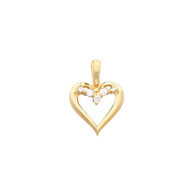 Accented Heart Pendant