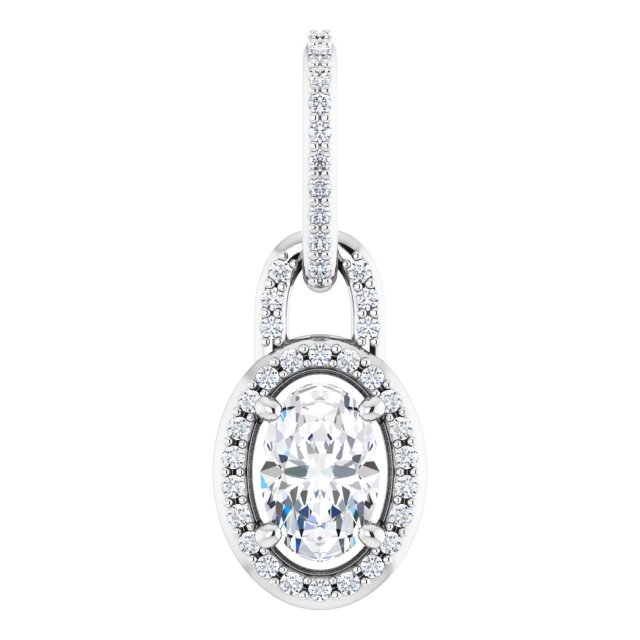 Accented Halo-Style Pendant