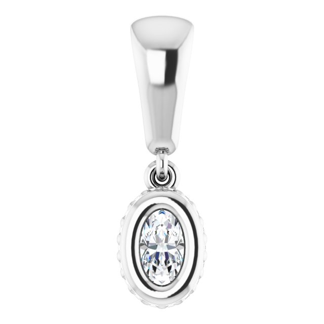 Bezel-Set Solitaire Pendant