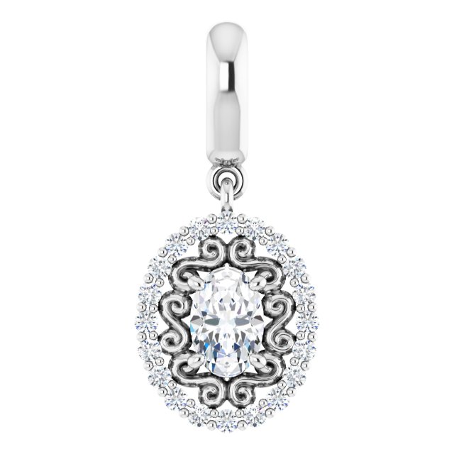 Vintage-Inspired Halo-Style Pendant