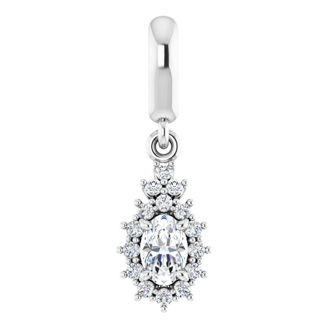 Accented Halo-Style Pendant