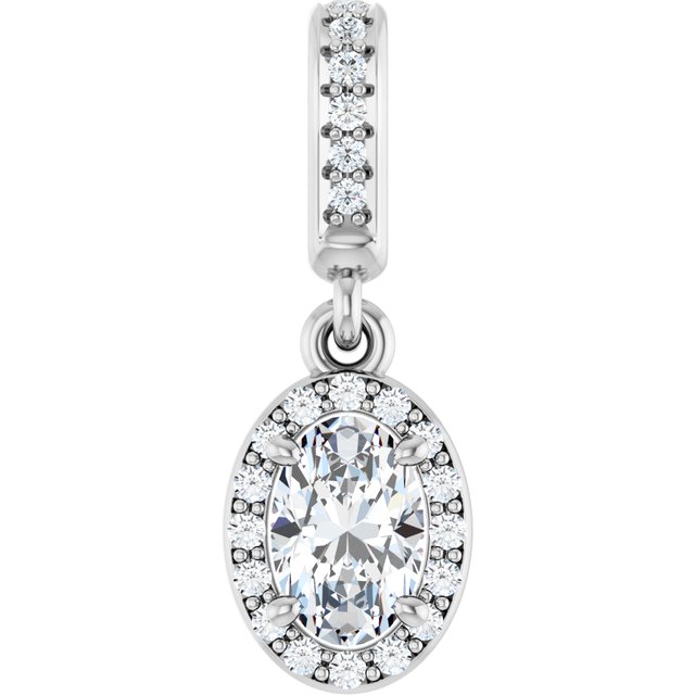 Accented Halo-Style Pendant