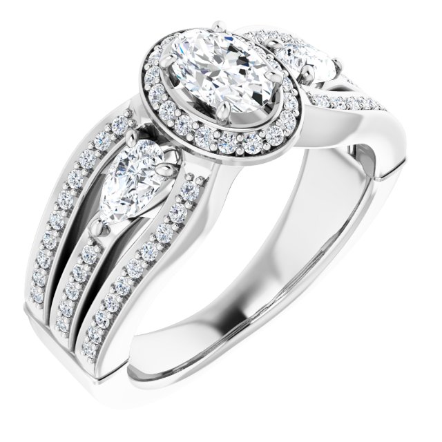 Halo-Style Engagement Ring