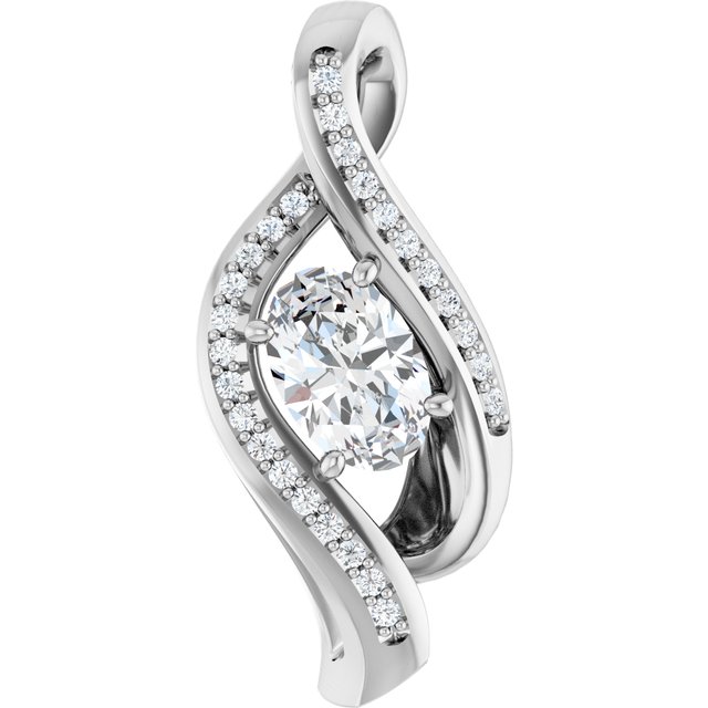 Accented Freeform Pendant