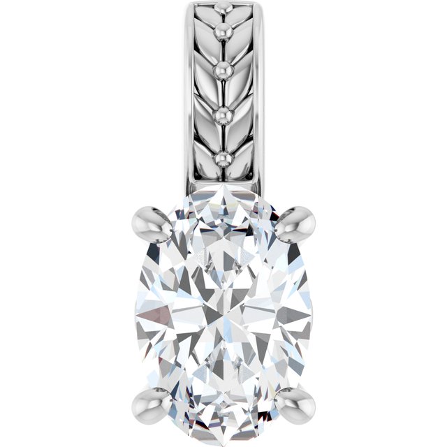 Floral-Inspired Solitaire Pendant