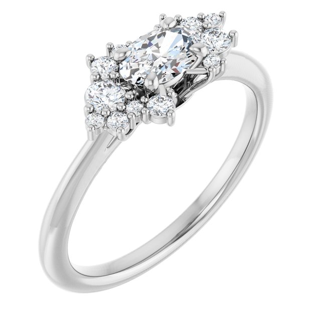 Accented Engagement Ring or Band