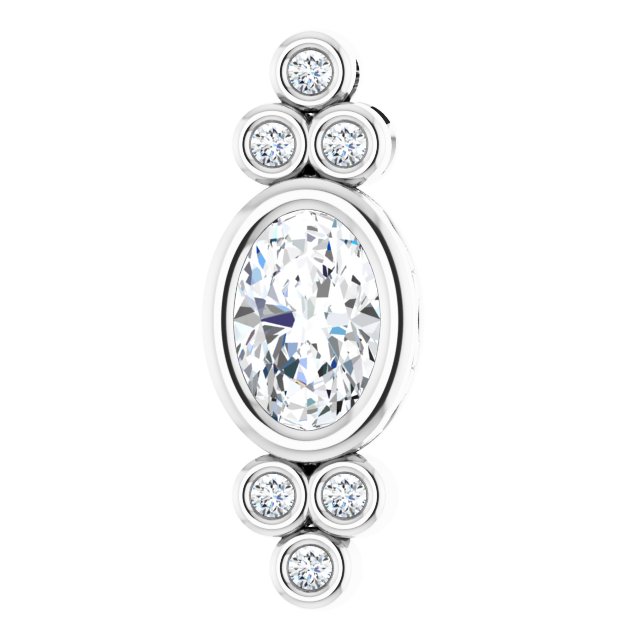 Bezel-Set Accented Pendant