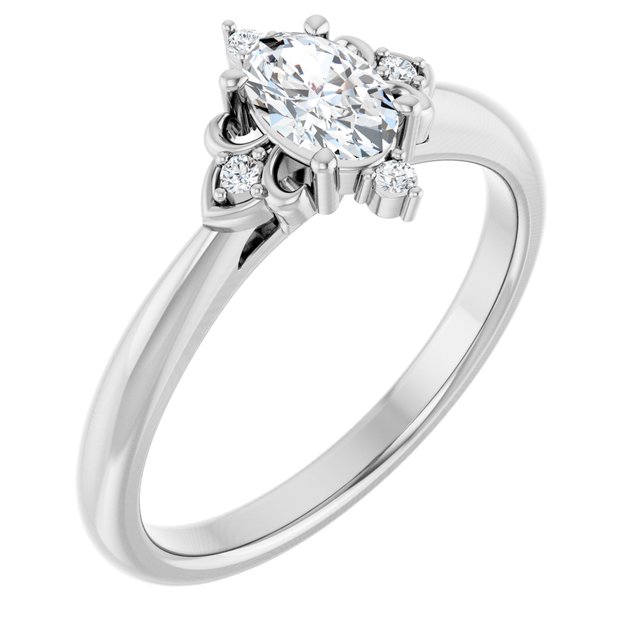 Accented Engagement Ring or Band