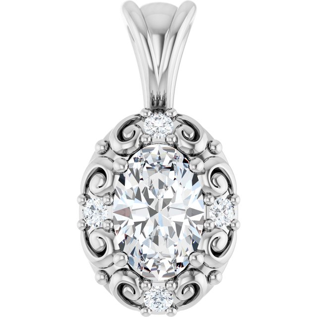 Accented Sculptural Charm/Pendant