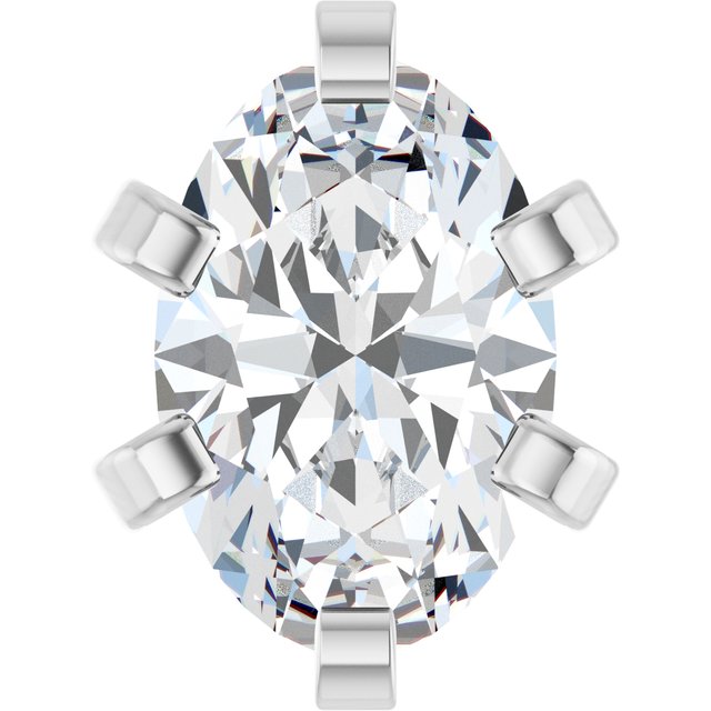 Oval 6-Prong Peg Setting - Image 2