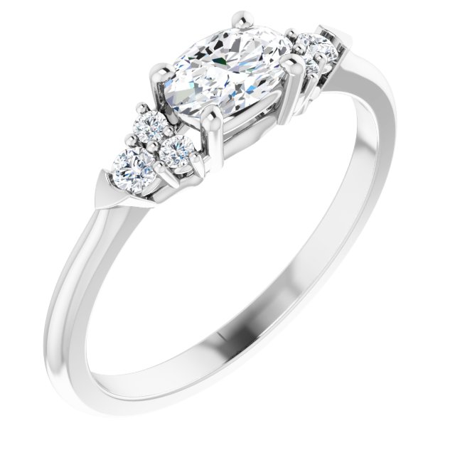 Accented Engagement Ring or Band