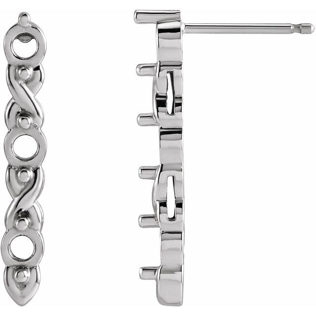 Three-Stone Earrings