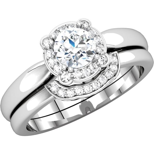 Halo-Style Engagement Ring or Band