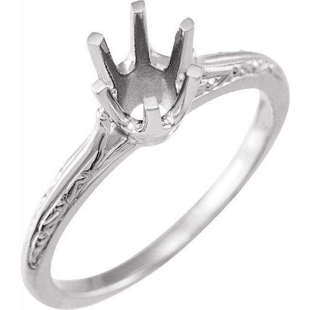 Solitaire Engagement Ring or Band