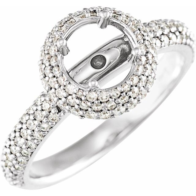 Hidden Halo-Style Engagement Ring or Band