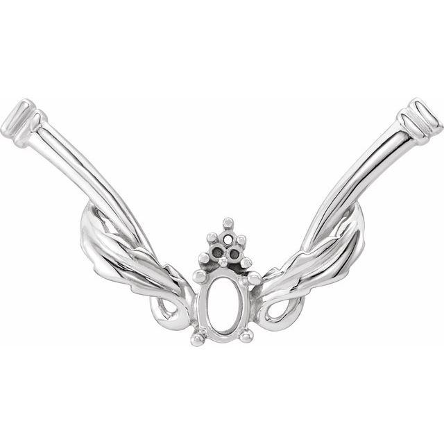 Oval Accented Necklace Center