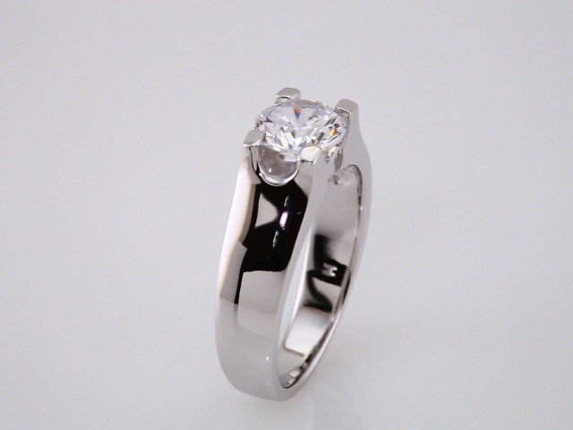 Solitaire Engagement Ring or Band - Image 3