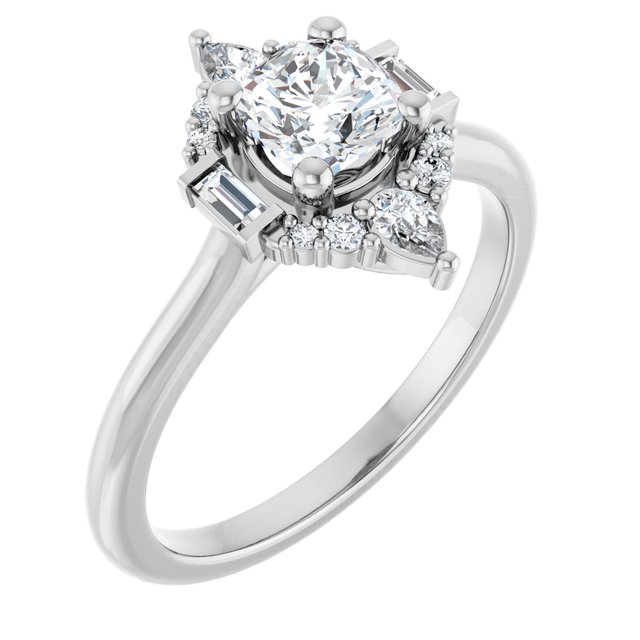 Accented Engagement Ring
