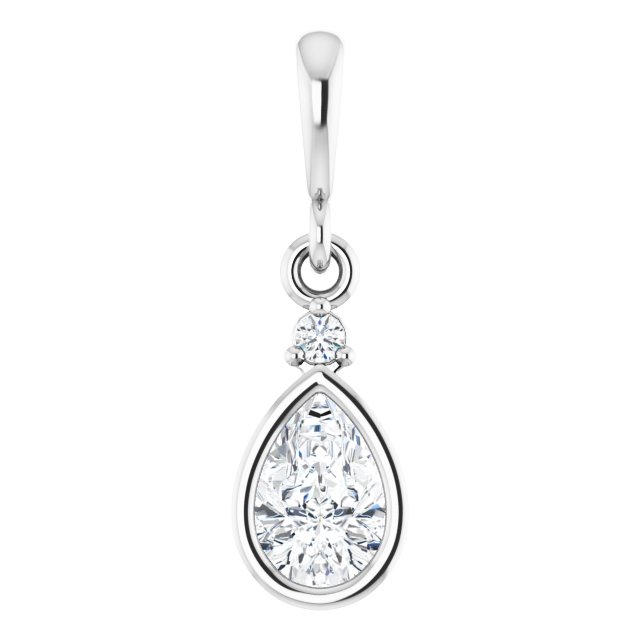 Accented Bezel-Set Pendant