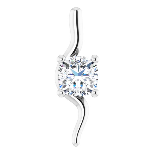 Freeform Solitaire Pendant