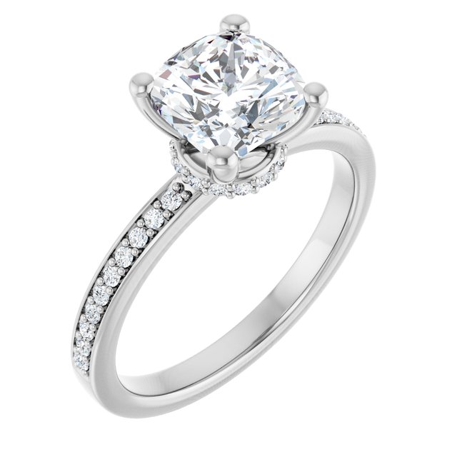 Accented Engagement Ring